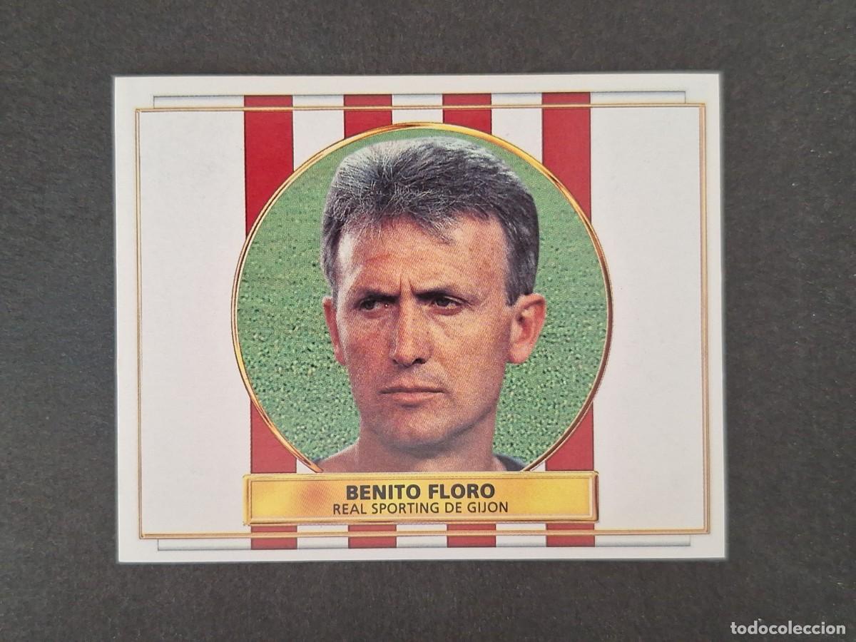 Cromos de f&uacute;tbol: L4 BENITO FLORO ENTRENADOR SPORTING DE GIJON LIGA ESTE 1996 1997 96 97 NUNCA PEGADO SIN PEGAR