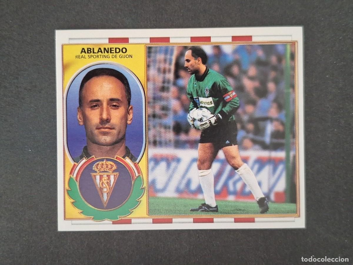 Cromos de f&uacute;tbol: L4 ABLANEDO SPORTING DE GIJON LIGA ESTE 1996 1997 96 97 NUNCA PEGADO SIN PEGAR