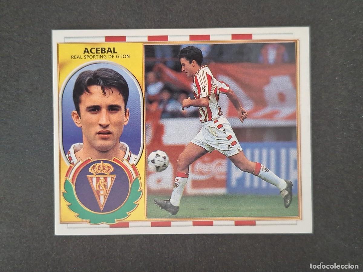 Cromos de f&uacute;tbol: L4 ACEBAL SPORTING DE GIJON LIGA ESTE 1996 1997 96 97 NUNCA PEGADO SIN PEGAR