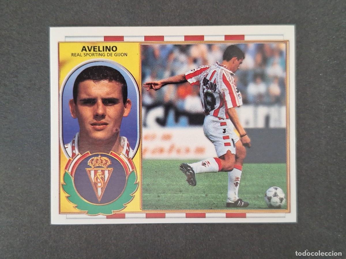 Cromos de f&uacute;tbol: L4 AVELINO SPORTING DE GIJON LIGA ESTE 1996 1997 96 97 NUNCA PEGADO SIN PEGAR