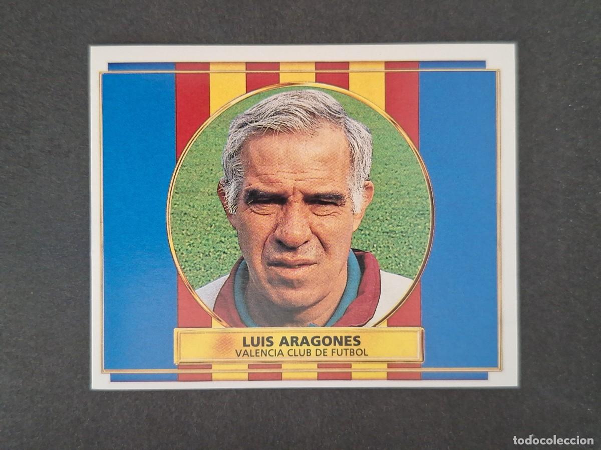 Figurine di Calcio: L4 LUIS ARAGONES ENTRENADOR VALENCIA C. F. LIGA ESTE 1996 1997 96 97 NUNCA PEGADO SIN PEGAR