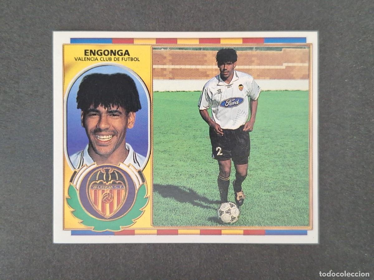 Cromos de f&uacute;tbol: L4 ENGONGA VALENCIA C. F. LIGA ESTE 1996 1997 96 97 NUNCA PEGADO SIN PEGAR