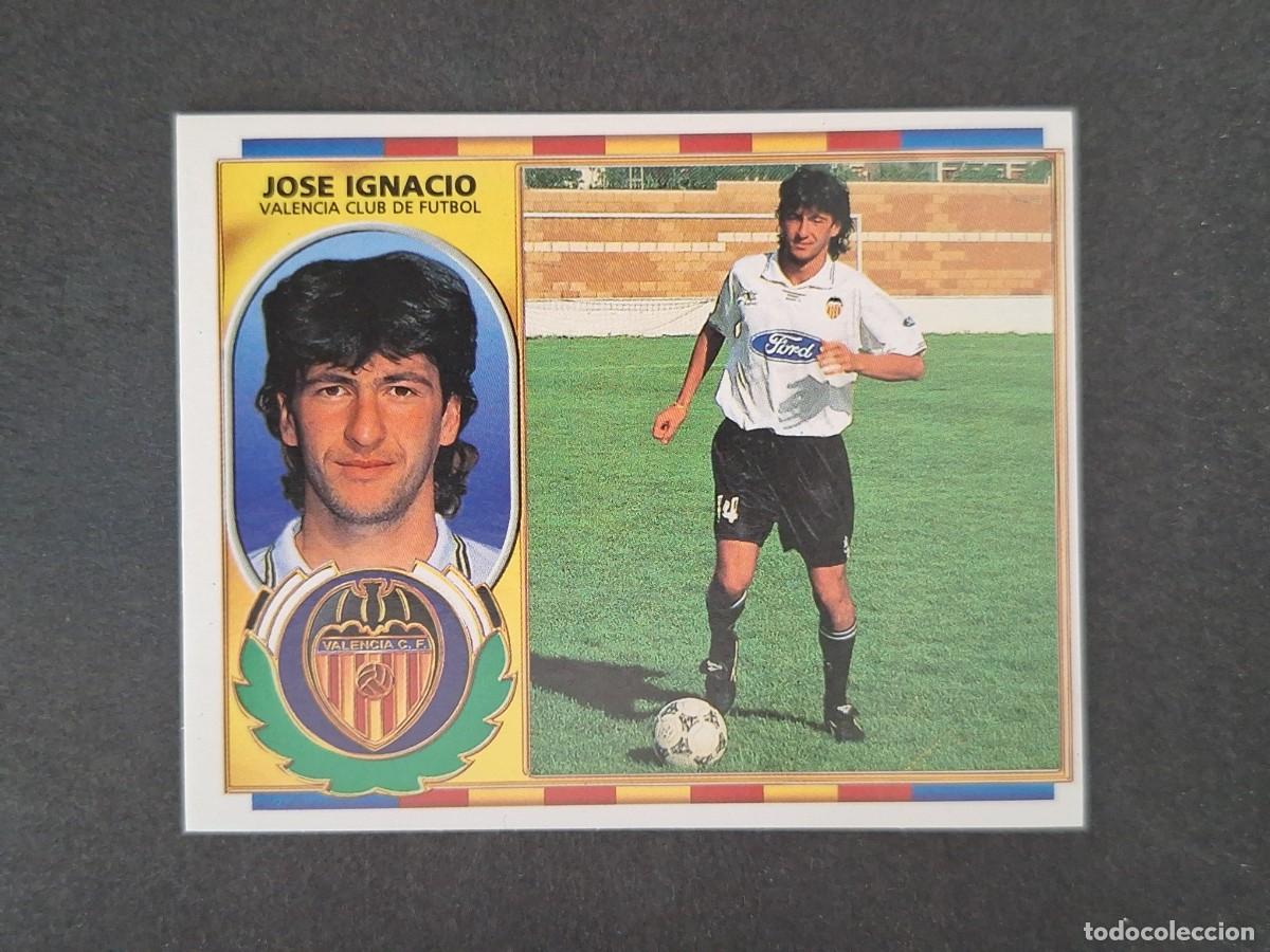 Cromos de f&uacute;tbol: L4 JOSE IGNACIO VALENCIA C. F. LIGA ESTE 1996 1997 96 97 NUNCA PEGADO SIN PEGAR
