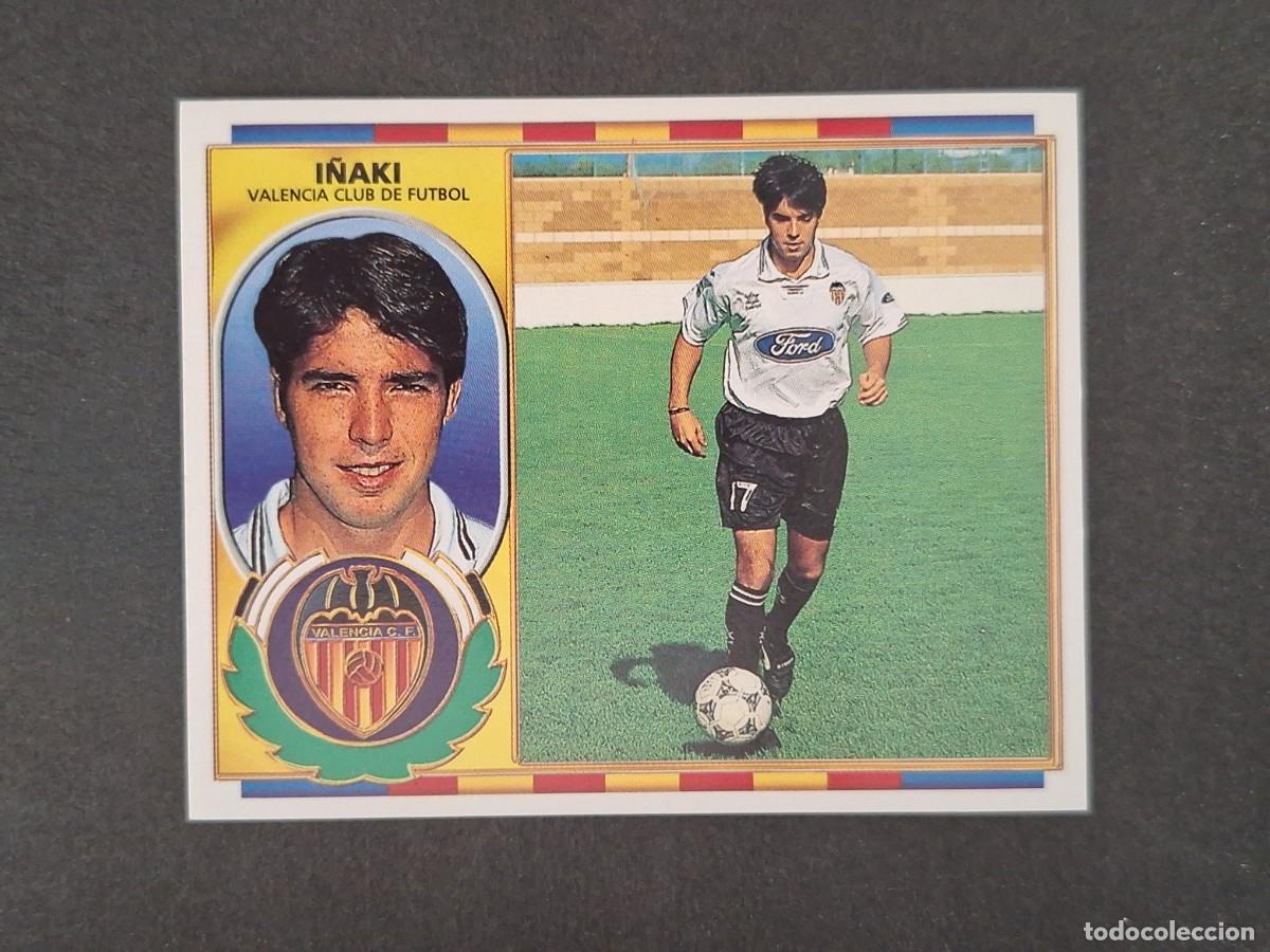 Cromos de f&uacute;tbol: L4 I&Ntilde;AKI VALENCIA C. F. LIGA ESTE 1996 1997 96 97 NUNCA PEGADO SIN PEGAR