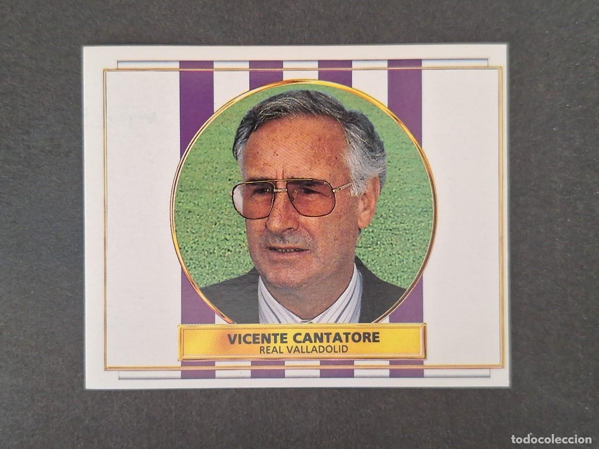 Cromos de f&uacute;tbol: L4 VICENTE CANTATORE ENTRENADOR REAL VALLADOLID LIGA ESTE 1996 1997 96 97 NUNCA PEGADO SIN PEGAR