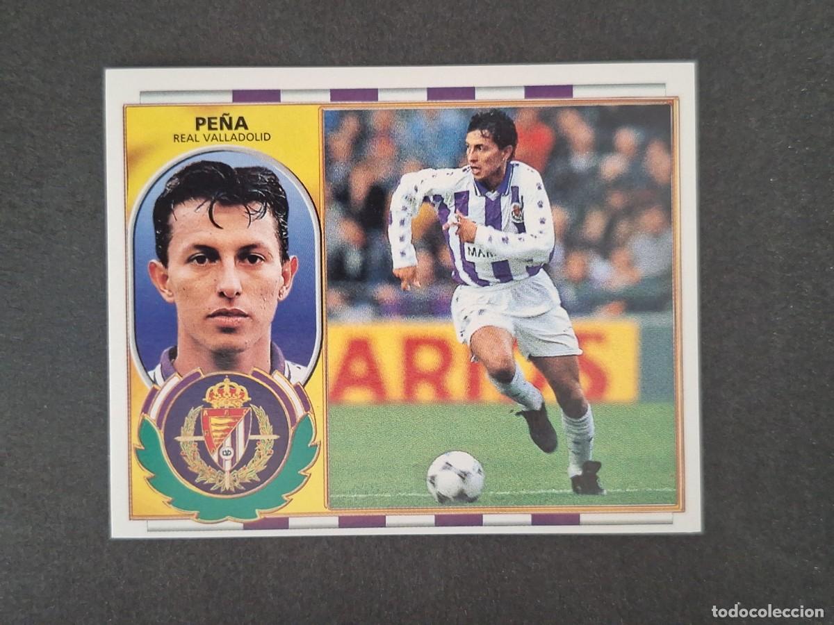 Cromos de f&uacute;tbol: L4 PE&Ntilde;A REAL VALLADOLID LIGA ESTE 1996 1997 96 97 NUNCA PEGADO SIN PEGAR