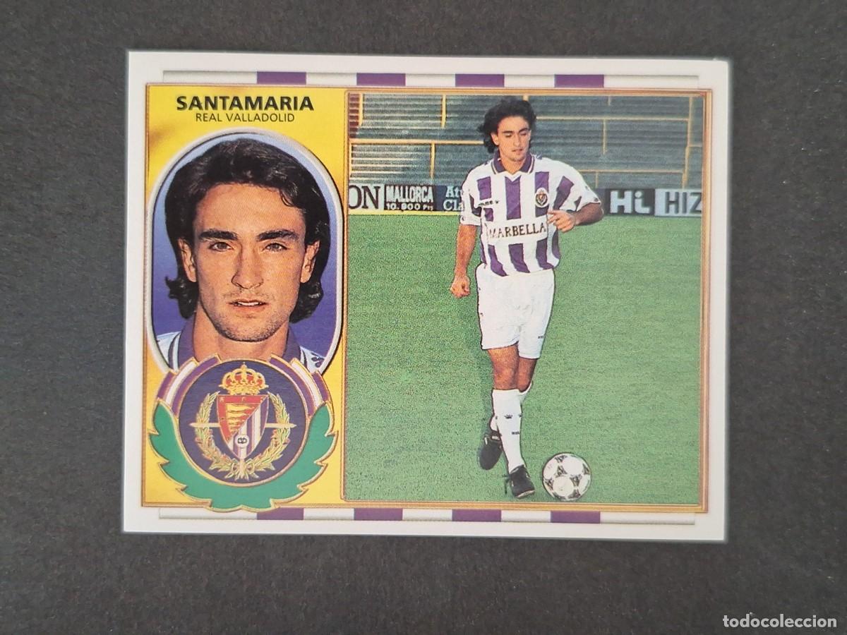 Cromos de f&uacute;tbol: L4 SANTAMARIA REAL VALLADOLID LIGA ESTE 1996 1997 96 97 NUNCA PEGADO SIN PEGAR