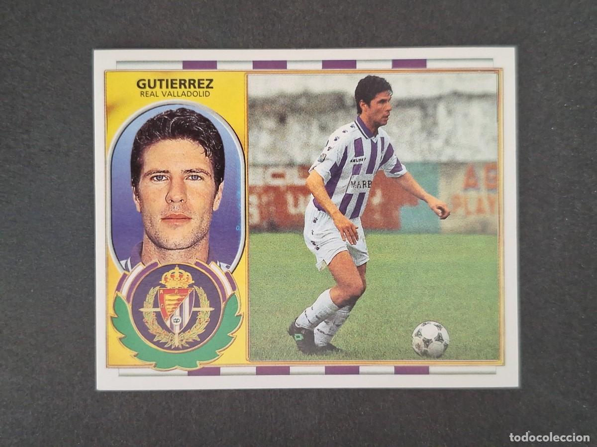 Cromos de f&uacute;tbol: L4 GUTIERREZ REAL VALLADOLID LIGA ESTE 1996 1997 96 97 NUNCA PEGADO SIN PEGAR