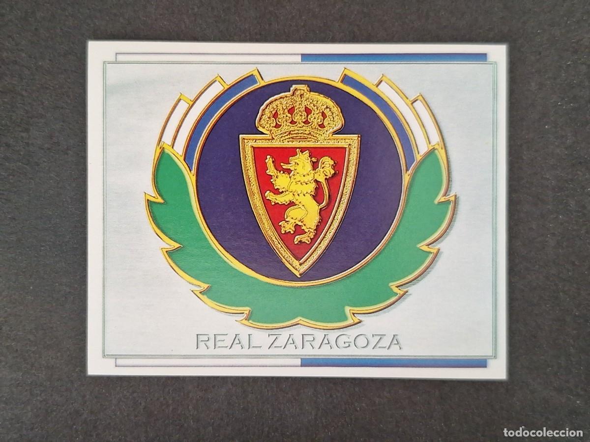 Cromos de f&uacute;tbol: L4 ESCUDO REAL ZARAGOZA LIGA ESTE 1996 1997 96 97 NUNCA PEGADO SIN PEGAR