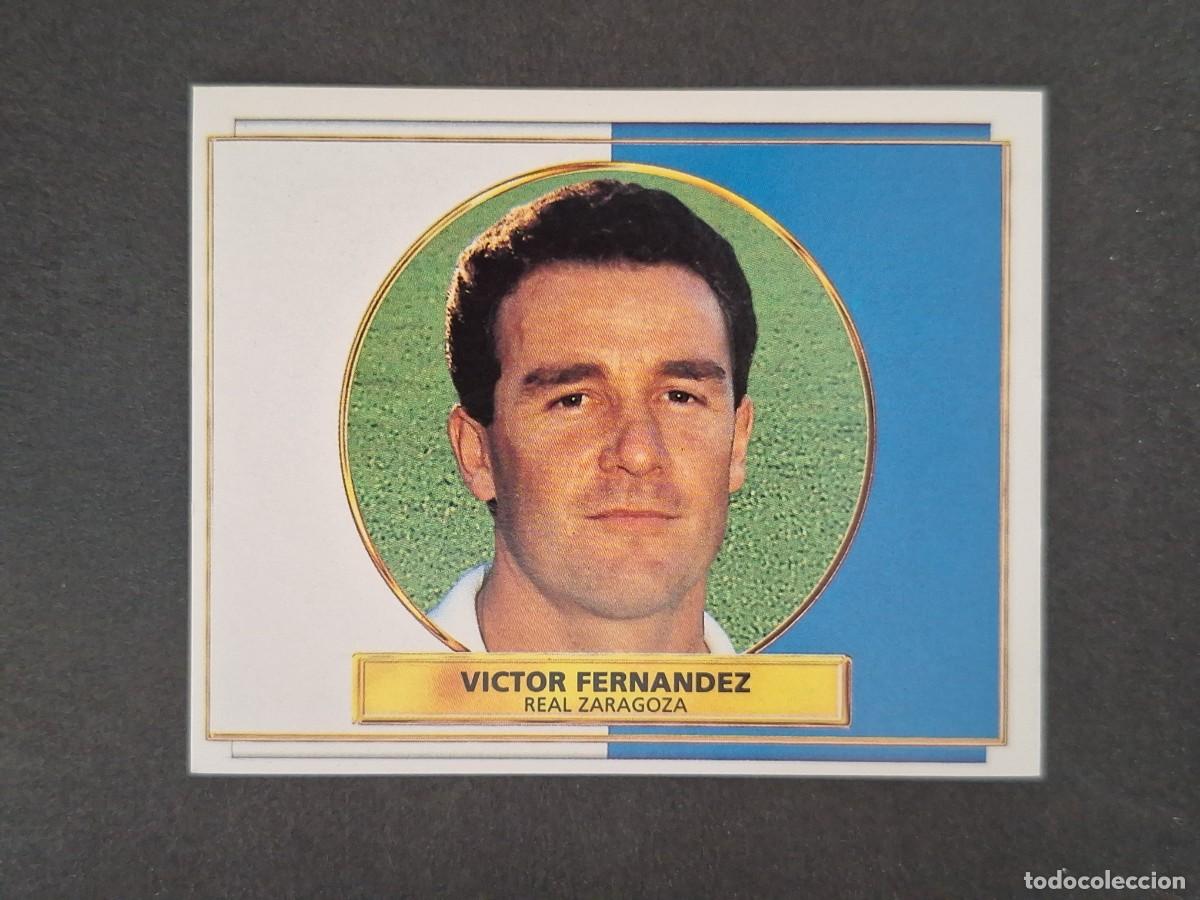 Cromos de f&uacute;tbol: L4 VICTOR FERNANDEZ ENTRENADOR REAL ZARAGOZA LIGA ESTE 1996 1997 96 97 NUNCA PEGADO SIN PEGAR