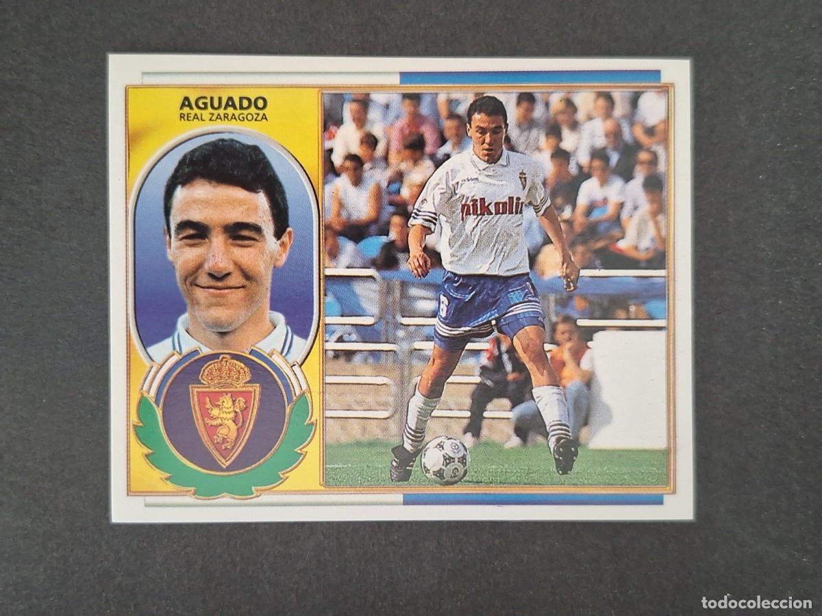 Cromos de f&uacute;tbol: L4 AGUADO REAL ZARAGOZA LIGA ESTE 1996 1997 96 97 NUNCA PEGADO SIN PEGAR