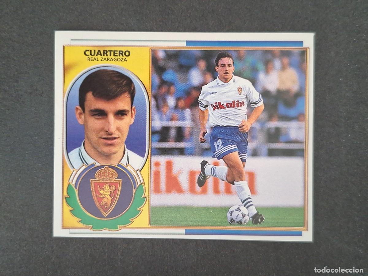 Cromos de f&uacute;tbol: L4 CUARTERO REAL ZARAGOZA LIGA ESTE 1996 1997 96 97 NUNCA PEGADO SIN PEGAR