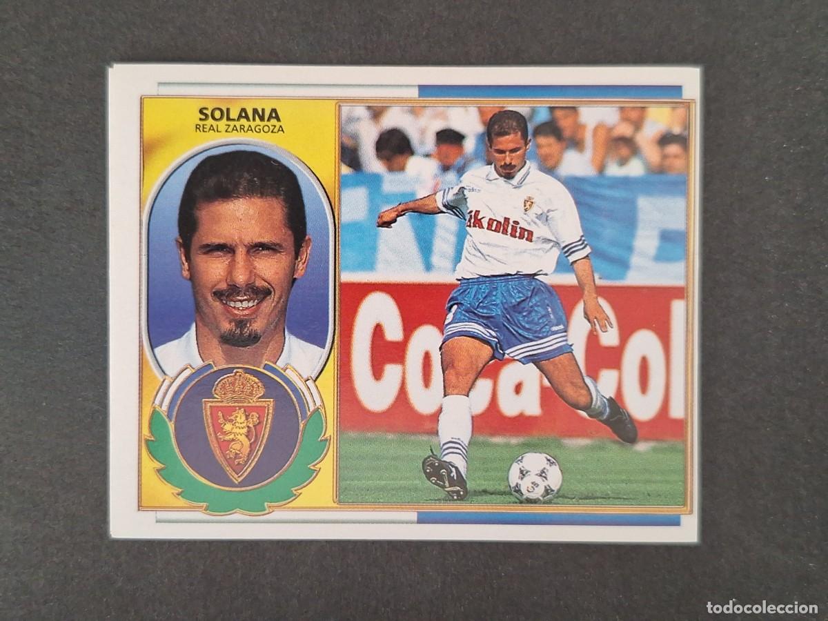 Cromos de f&uacute;tbol: L4 SOLANA REAL ZARAGOZA LIGA ESTE 1996 1997 96 97 NUNCA PEGADO SIN PEGAR