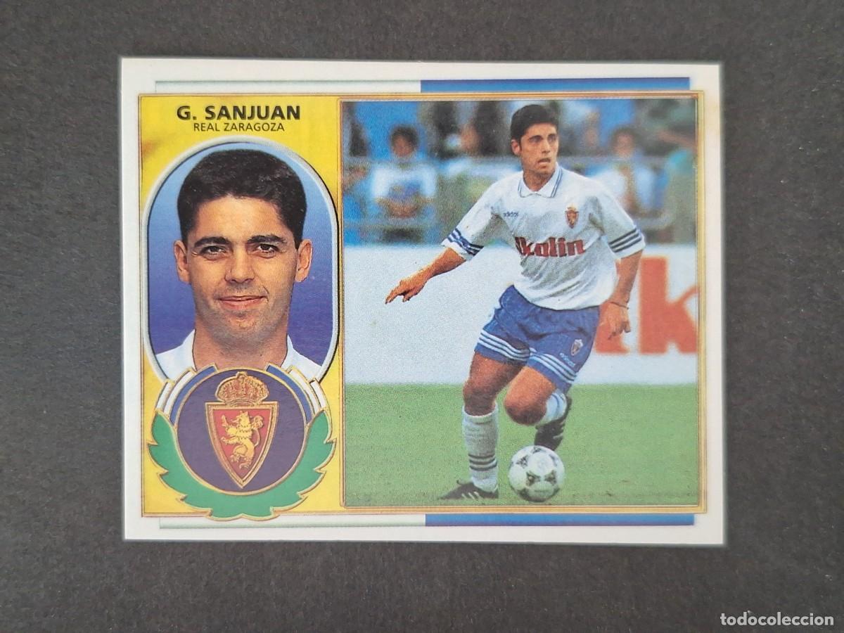 Cromos de f&uacute;tbol: L4 GARCIA SANJUAN REAL ZARAGOZA LIGA ESTE 1996 1997 96 97 NUNCA PEGADO SIN PEGAR