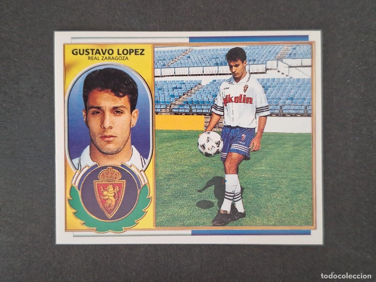 Cromos de f&uacute;tbol: L4 GUSTAVO LOPEZ REAL ZARAGOZA LIGA ESTE 1996 1997 96 97 NUNCA PEGADO SIN PEGAR