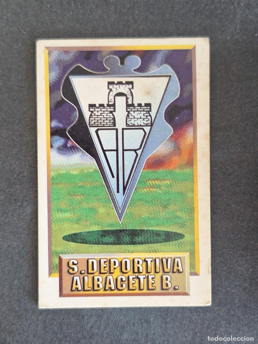 Cromos de f&uacute;tbol: L3 ESCUDO ALBACETE BALOMPIE LIGA ESTE 1993 1994 93 94 CARTON NUNCA PEGADO SIN PEGAR