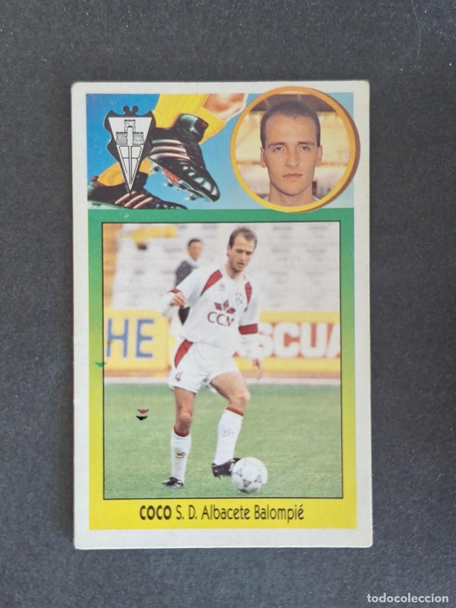 Cromos de f&uacute;tbol: L3 COCO ALBACETE BALOMPIE LIGA ESTE 1993 1994 93 94 CARTON NUNCA PEGADO SIN PEGAR