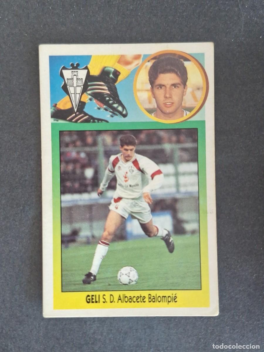 Cromos de f&uacute;tbol: L3 GELI ALBACETE BALOMPIE LIGA ESTE 1993 1994 93 94 CARTON NUNCA PEGADO SIN PEGAR