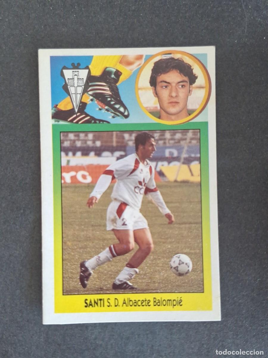 Cromos de f&uacute;tbol: L3 SANTI ALBACETE BALOMPIE LIGA ESTE 1993 1994 93 94 CARTON NUNCA PEGADO SIN PEGAR
