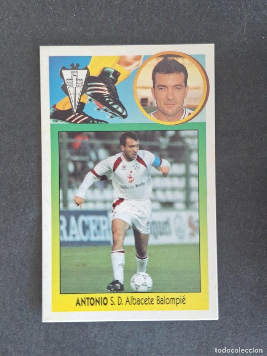 Cromos de f&uacute;tbol: L3 ANTONIO ALBACETE BALOMPIE LIGA ESTE 1993 1994 93 94 CARTON NUNCA PEGADO SIN PEGAR
