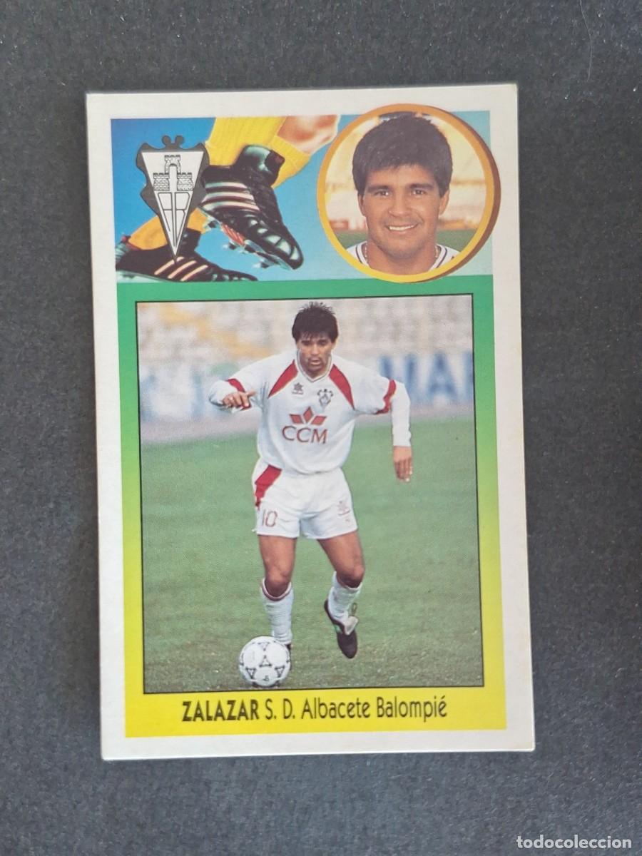Cromos de f&uacute;tbol: L3 ZALAZAR ALBACETE BALOMPIE LIGA ESTE 1993 1994 93 94 CARTON NUNCA PEGADO SIN PEGAR