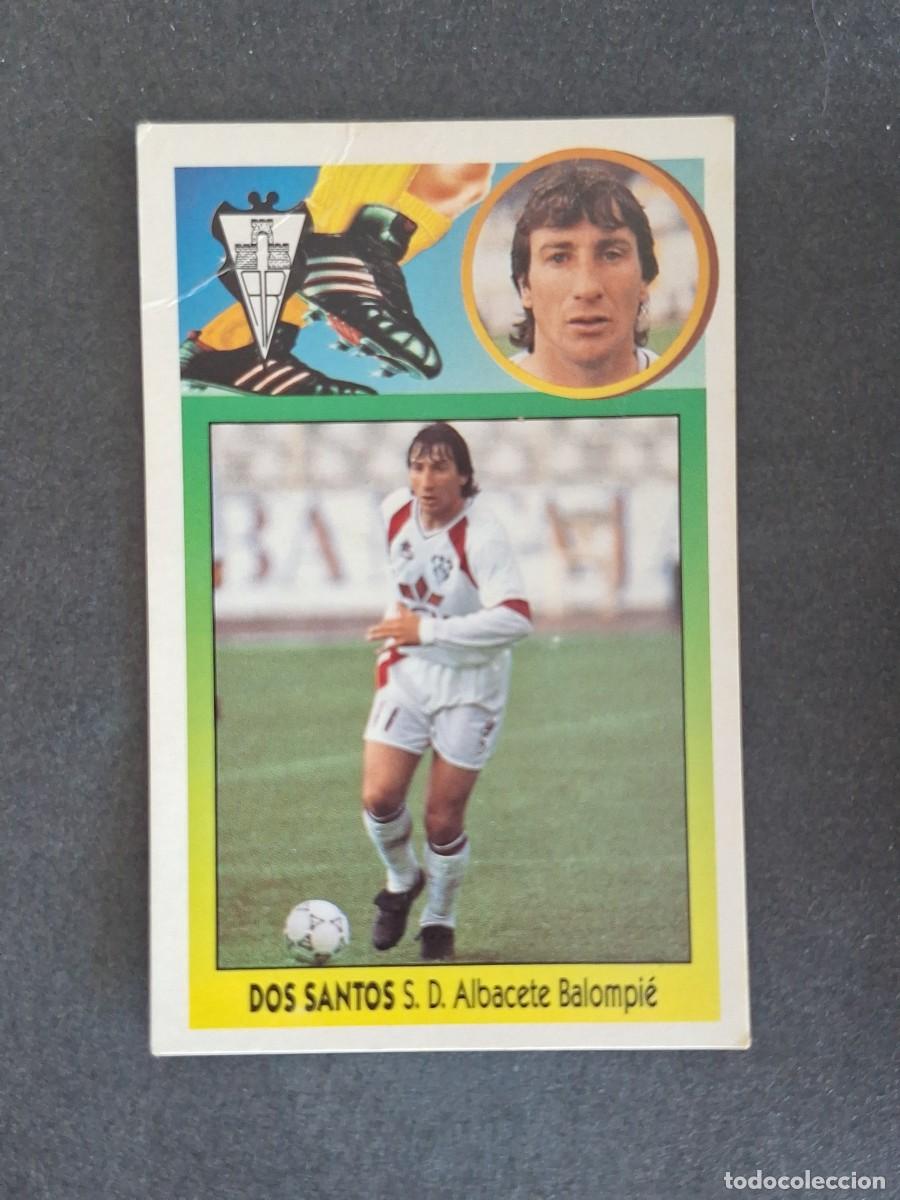 Cromos de f&uacute;tbol: L3 DOS SANTOS ALBACETE BALOMPIE LIGA ESTE 1993 1994 93 94 CARTON NUNCA PEGADO SIN PEGAR