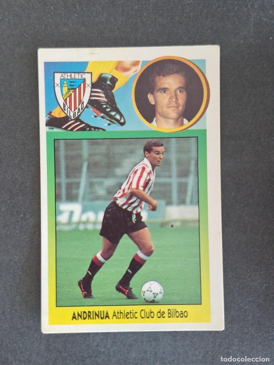 Cromos de f&uacute;tbol: L3 ANDRINUA ATHLETIC CLUB DE BILBAO LIGA ESTE 1993 1994 93 94 CARTON NUNCA PEGADO SIN PEGAR