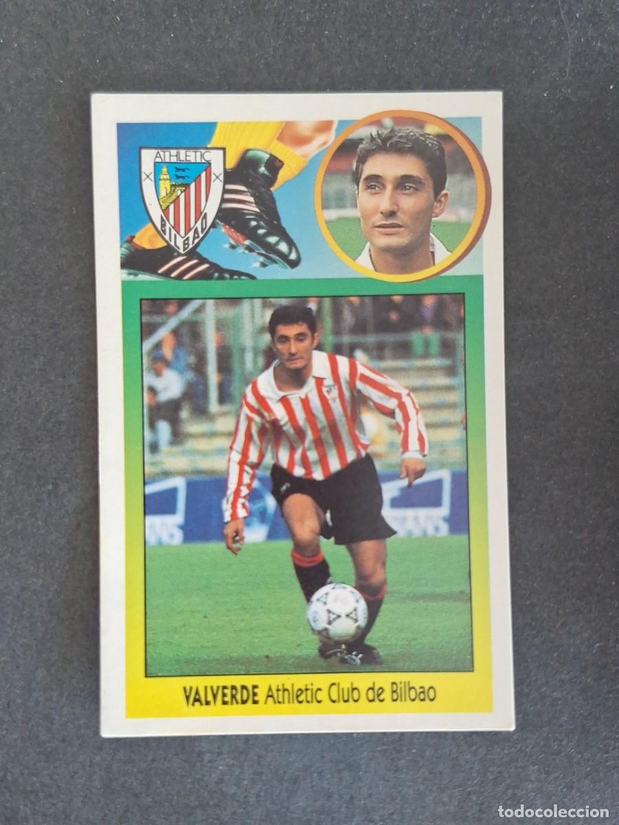 Cromos de f&uacute;tbol: L3 VALVERDE ATHLETIC CLUB DE BILBAO LIGA ESTE 1993 1994 93 94 CARTON NUNCA PEGADO SIN PEGAR