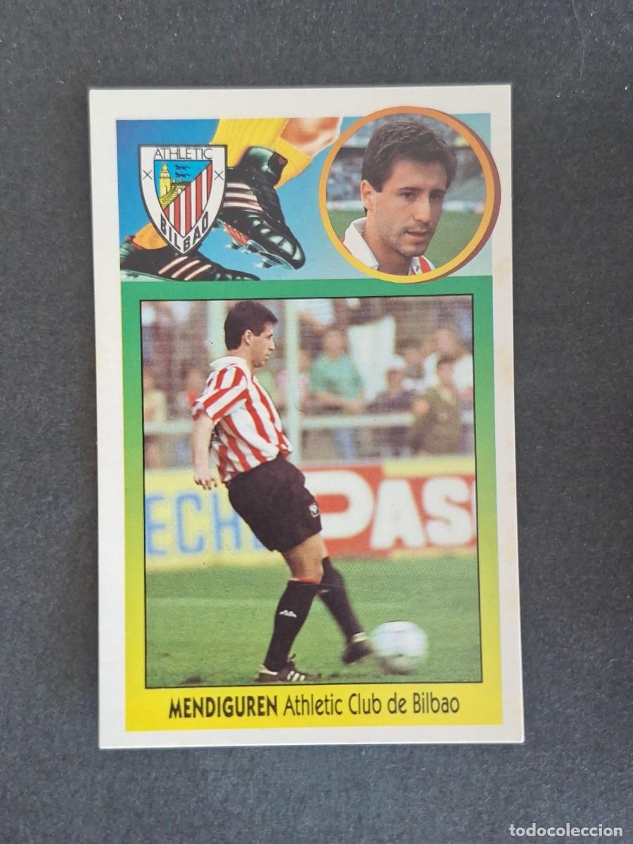 Cromos de f&uacute;tbol: L3 MENDIGUREN ATHLETIC CLUB DE BILBAO LIGA ESTE 1993 1994 93 94 CARTON NUNCA PEGADO SIN PEGAR