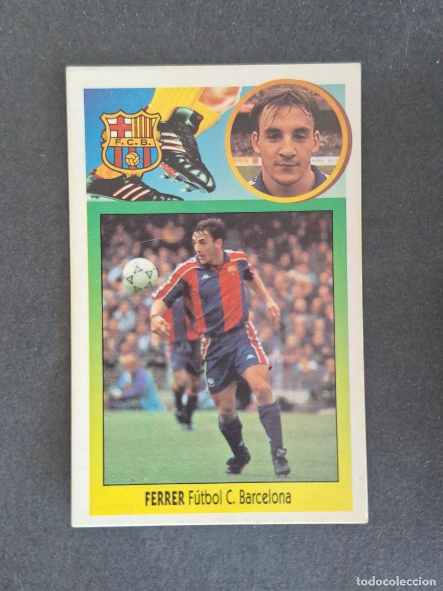 Cromos de f&uacute;tbol: L3 FERRER F. C. BARCELONA LIGA ESTE 1993 1994 93 94 CARTON NUNCA PEGADO SIN PEGAR