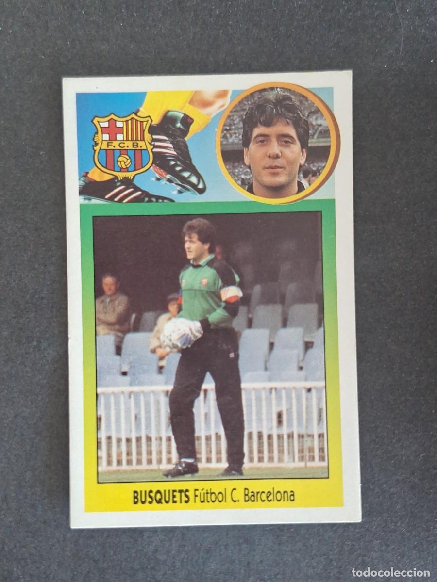 Cromos de f&uacute;tbol: L3 BUSQUETS F. C. BARCELONA LIGA ESTE 1993 1994 93 94 CARTON NUNCA PEGADO SIN PEGAR