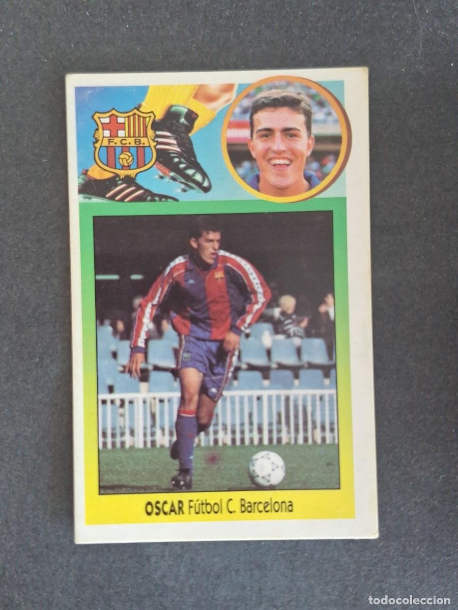 Cromos de f&uacute;tbol: L3 OSCAR F. C. BARCELONA LIGA ESTE 1993 1994 93 94 CARTON NUNCA PEGADO SIN PEGAR