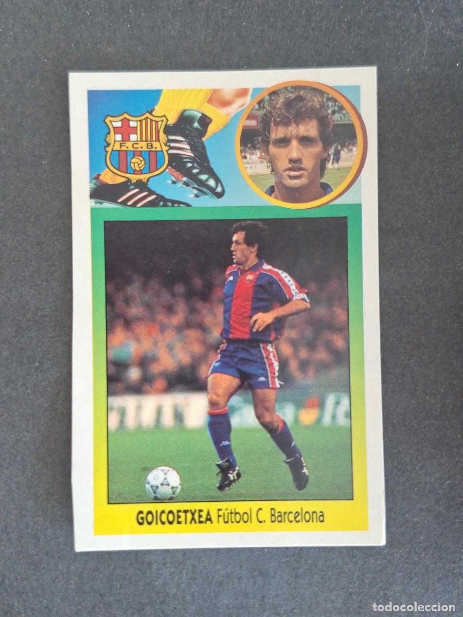 Cromos de f&uacute;tbol: L3 GOICOETXEA F. C. BARCELONA LIGA ESTE 1993 1994 93 94 CARTON NUNCA PEGADO SIN PEGAR