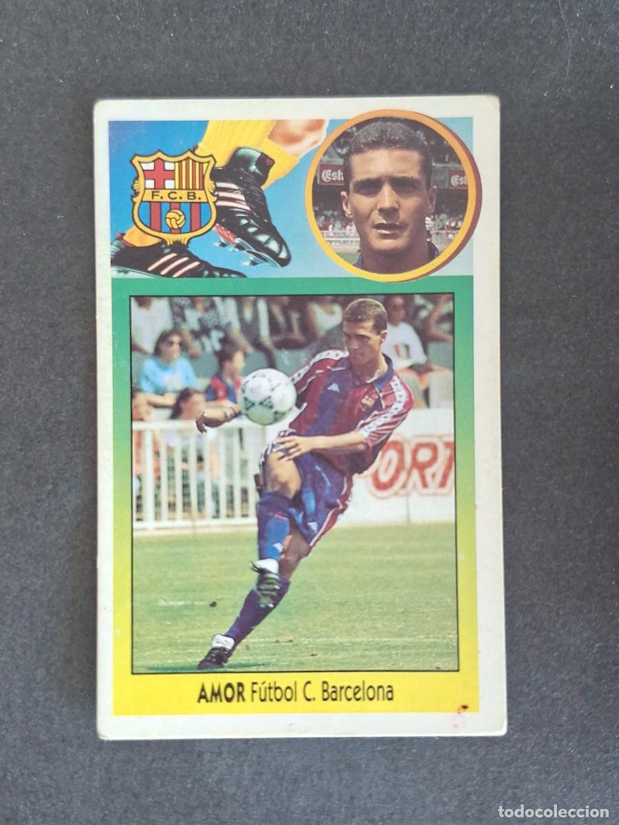 Cromos de f&uacute;tbol: L3 AMOR F. C. BARCELONA LIGA ESTE 1993 1994 93 94 CARTON NUNCA PEGADO SIN PEGAR