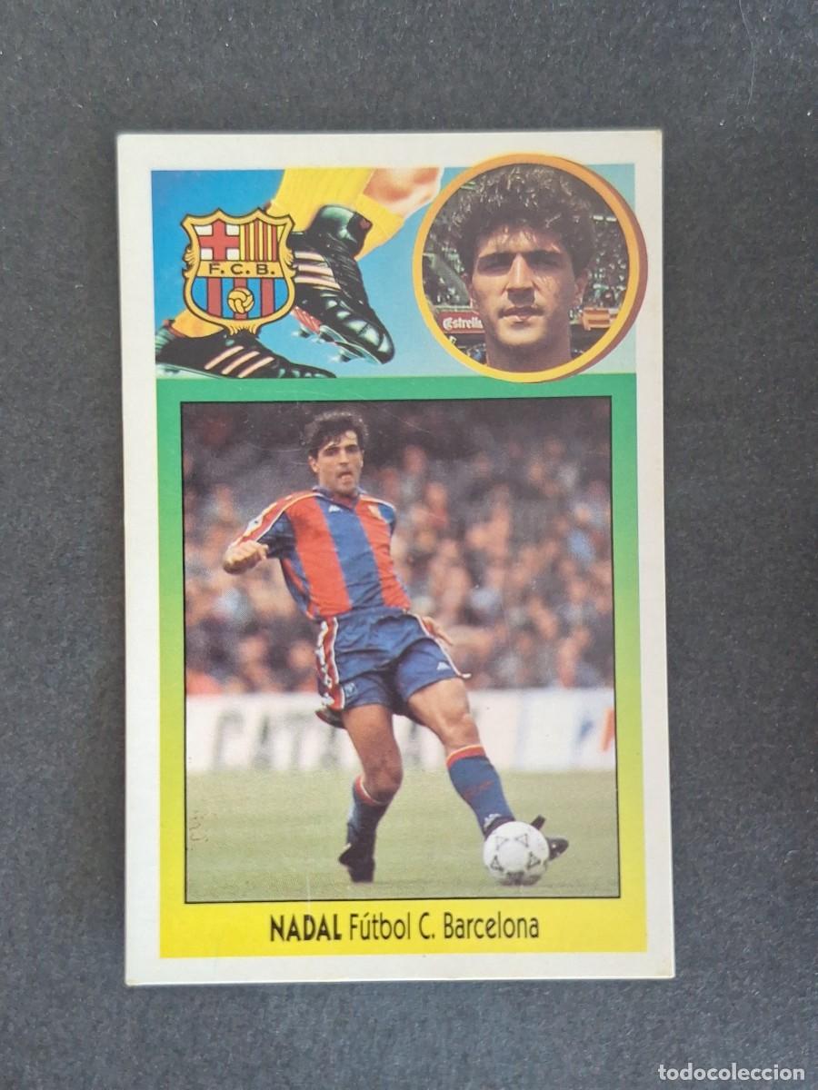 Cromos de f&uacute;tbol: L3 NADAL F. C. BARCELONA LIGA ESTE 1993 1994 93 94 CARTON NUNCA PEGADO SIN PEGAR