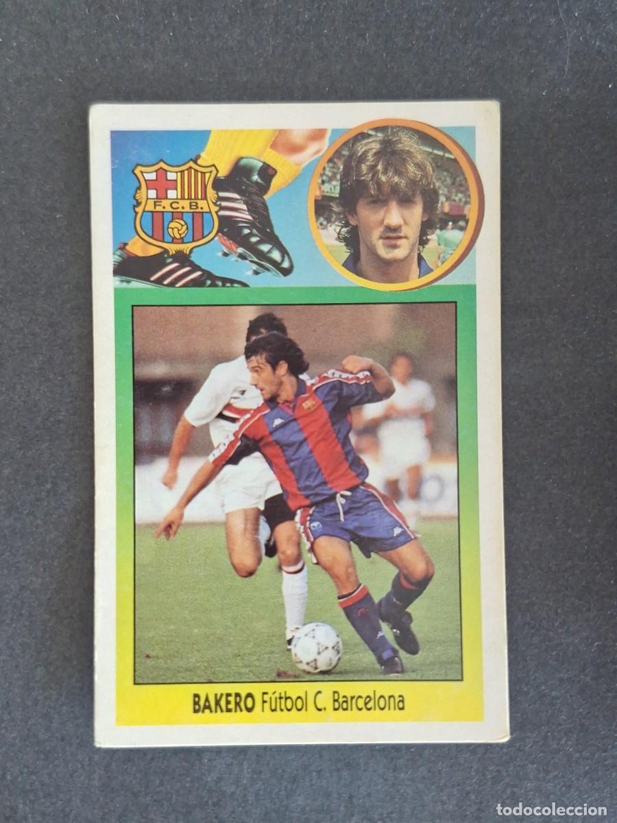 Cromos de f&uacute;tbol: L3 BAKERO F. C. BARCELONA LIGA ESTE 1993 1994 93 94 CARTON NUNCA PEGADO SIN PEGAR