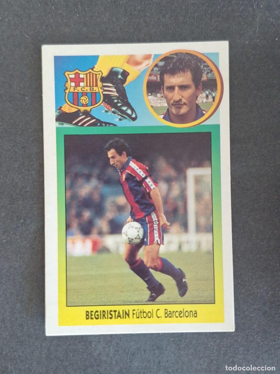 Cromos de f&uacute;tbol: L3 BEGIRISTAIN F. C. BARCELONA LIGA ESTE 1993 1994 93 94 CARTON NUNCA PEGADO SIN PEGAR