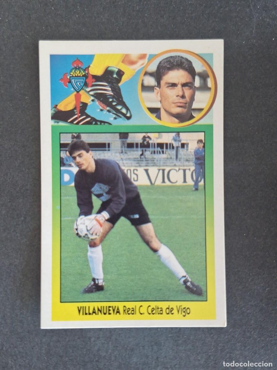 Cromos de f&uacute;tbol: L3 VILLANUEVA CELTA DE VIGO LIGA ESTE 1993 1994 93 94 CARTON NUNCA PEGADO SIN PEGAR