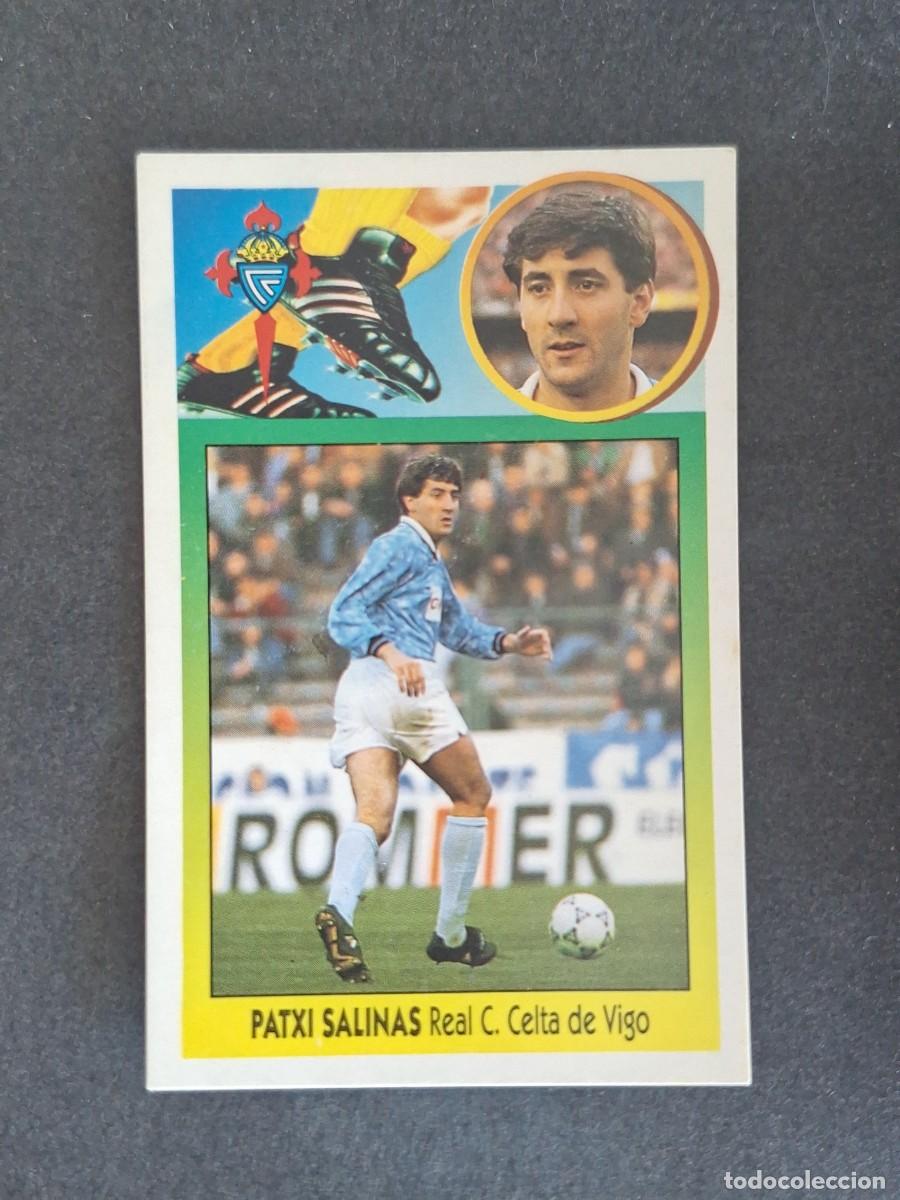 Cromos de f&uacute;tbol: L3 PATXI SALINAS CELTA DE VIGO LIGA ESTE 1993 1994 93 94 CARTON NUNCA PEGADO SIN PEGAR