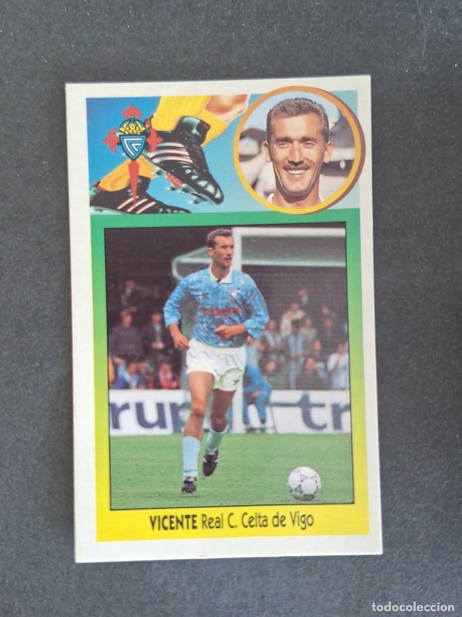 Cromos de f&uacute;tbol: L3 VICENTE CELTA DE VIGO LIGA ESTE 1993 1994 93 94 CARTON NUNCA PEGADO SIN PEGAR