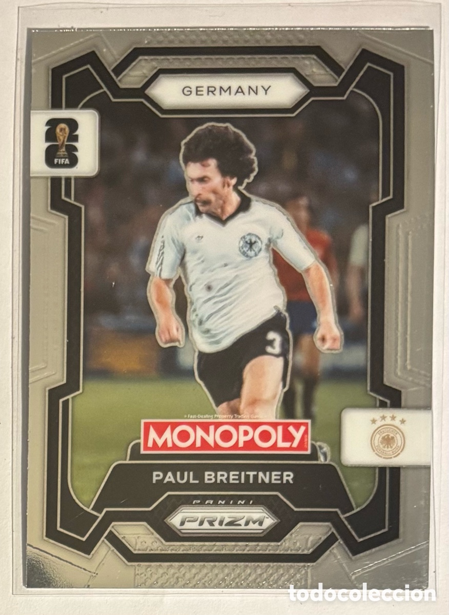Cromos de f&uacute;tbol: PAUL BREITNER (ALEMANIA). CARTA PANINI PRIMZ MONOPOLY FIFA WORLD CUP 2026. #63