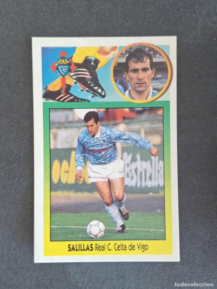 Cromos de f&uacute;tbol: L3 SALILLAS CELTA DE VIGO LIGA ESTE 1993 1994 93 94 CARTON NUNCA PEGADO SIN PEGAR