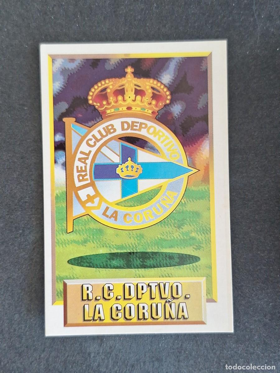 Cromos de f&uacute;tbol: L3 ESCUDO DEPORTIVO DE LA CORU&Ntilde;A LIGA ESTE 1993 1994 93 94 CARTON NUNCA PEGADO SIN PEGAR