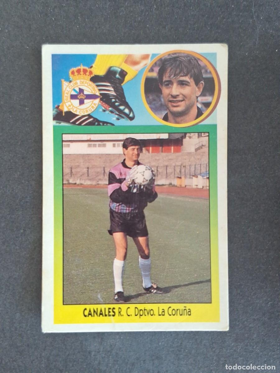 Cromos de f&uacute;tbol: L3 CANALES DEPORTIVO DE LA CORU&Ntilde;A LIGA ESTE 1993 1994 93 94 CARTON NUNCA PEGADO SIN PEGAR