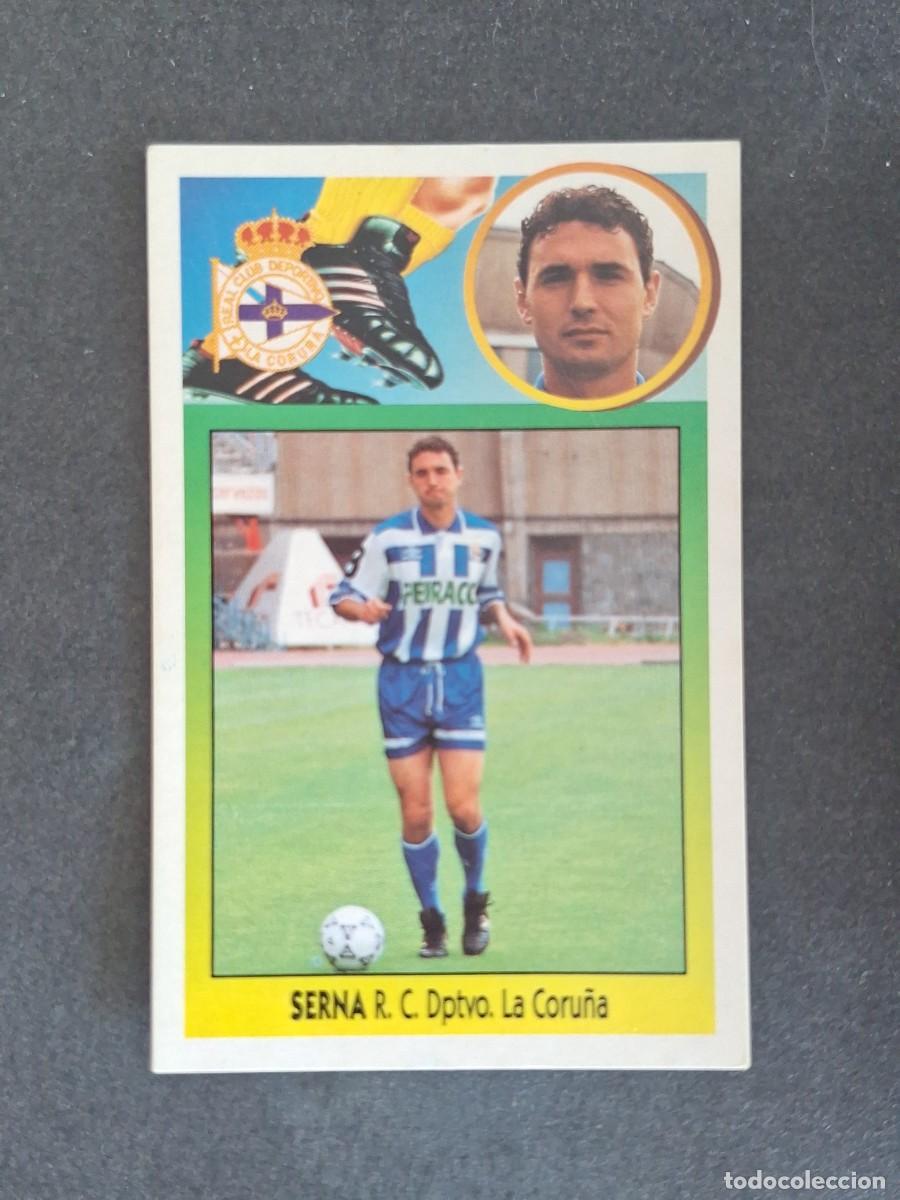 Cromos de f&uacute;tbol: L3 SERNA DEPORTIVO DE LA CORU&Ntilde;A LIGA ESTE 1993 1994 93 94 CARTON NUNCA PEGADO SIN PEGAR