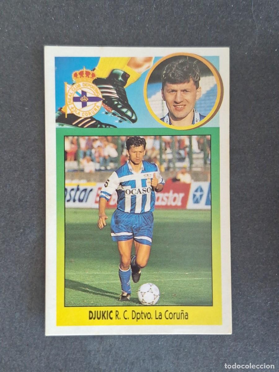Cromos de f&uacute;tbol: L3 DJUKIC DEPORTIVO DE LA CORU&Ntilde;A LIGA ESTE 1993 1994 93 94 CARTON NUNCA PEGADO SIN PEGAR