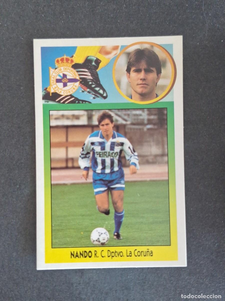 Cromos de f&uacute;tbol: L3 NANDO DEPORTIVO DE LA CORU&Ntilde;A LIGA ESTE 1993 1994 93 94 CARTON NUNCA PEGADO SIN PEGAR