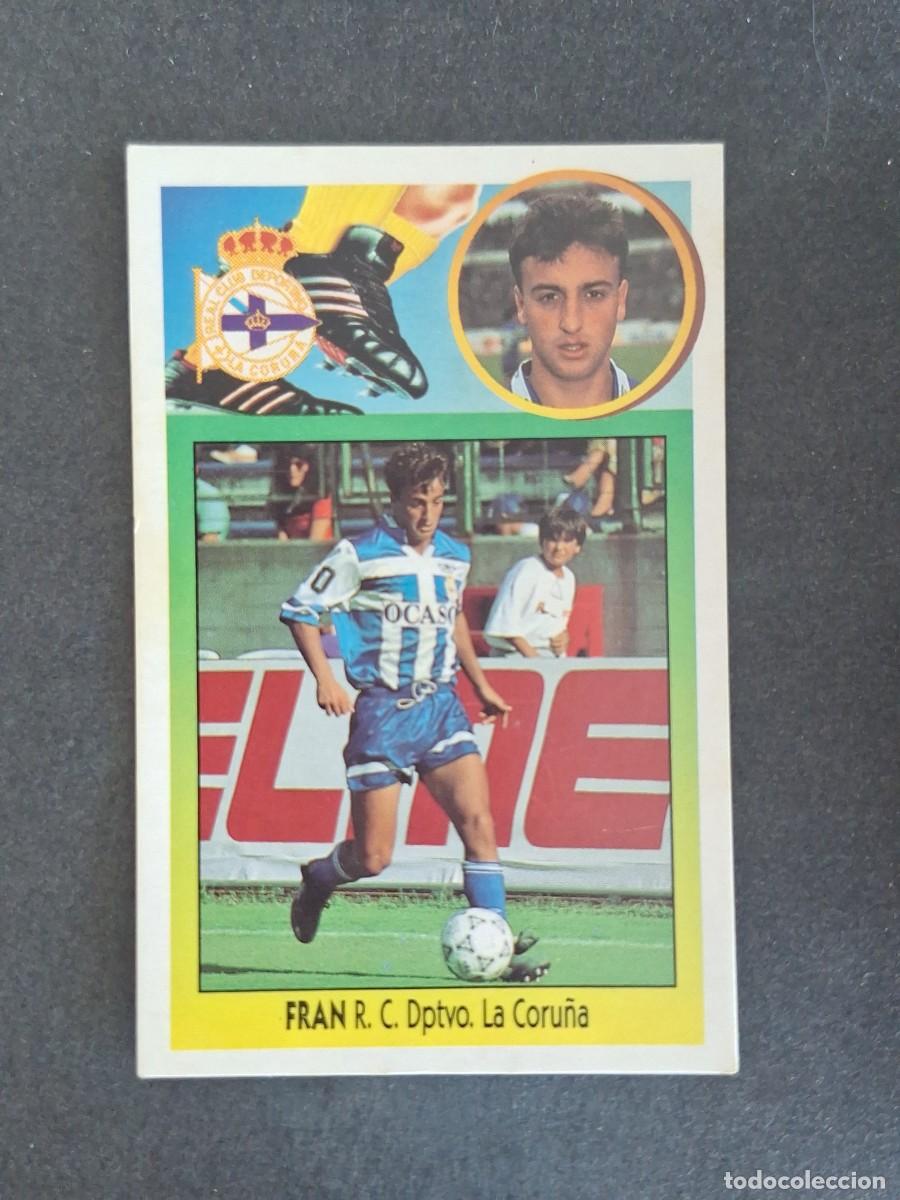 Cromos de f&uacute;tbol: L3 FRAN DEPORTIVO DE LA CORU&Ntilde;A LIGA ESTE 1993 1994 93 94 CARTON NUNCA PEGADO SIN PEGAR