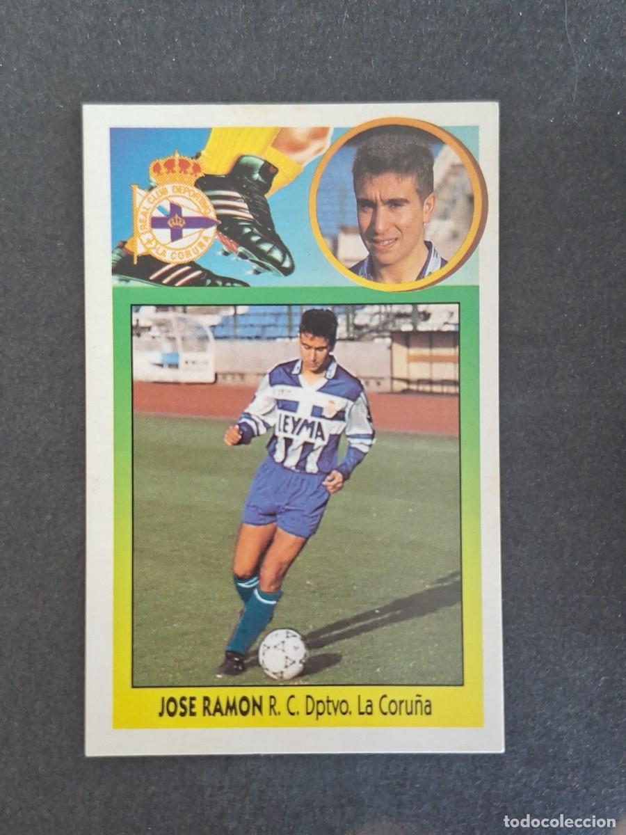 Cromos de f&uacute;tbol: L3 JOSE RAMON DEPORTIVO DE LA CORU&Ntilde;A LIGA ESTE 1993 1994 93 94 CARTON NUNCA PEGADO SIN PEGAR
