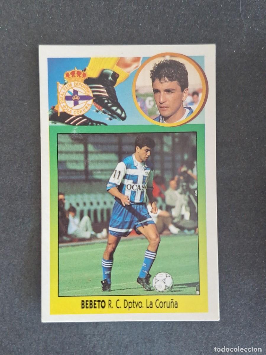 Cromos de f&uacute;tbol: L3 BEBETO DEPORTIVO DE LA CORU&Ntilde;A LIGA ESTE 1993 1994 93 94 CARTON NUNCA PEGADO SIN PEGAR